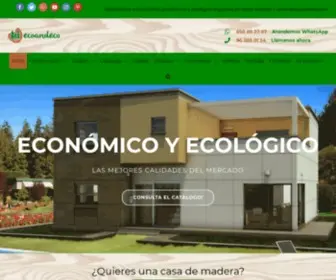 Ecoandeco.com(Casas de madera económicas y ecológicas) Screenshot
