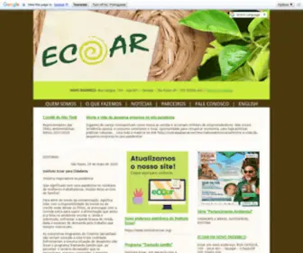 Ecoar.org.br(Ecoar) Screenshot