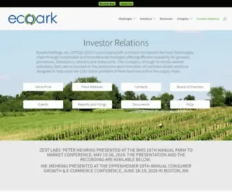 Ecoarkusa.com(Ecoark Holdings) Screenshot