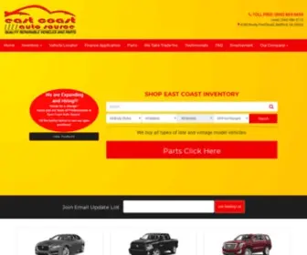 Ecoastauto.com(East Coast Auto Source Quality Repairable Vehicles and Parts) Screenshot