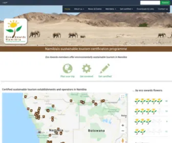 Ecoawards-Namibia.org(Eco Awards Namibia) Screenshot