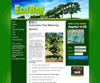 Ecobagindustries.com.au(Automatic Tree Watering System) Screenshot