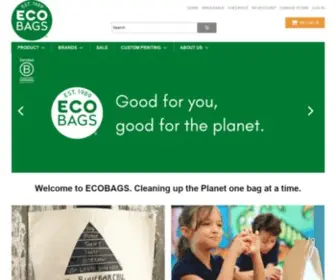 Ecobags.com(Eco-Friendly Shopping Bags, Sustainable Reusable Grocery Bags) Screenshot