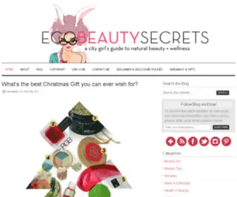 Ecobeautysecrets.com(Natural beauty blog) Screenshot