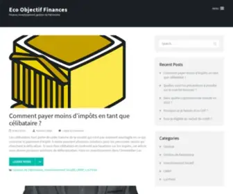Ecobjectifs.com(Eco Objectif Finances) Screenshot
