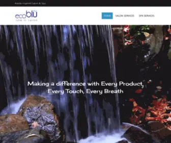 Ecobluspa.com(Ecoblu Spa & Salon) Screenshot