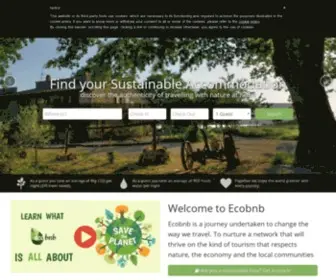 Ecobnb.com(Find your organic farm house) Screenshot