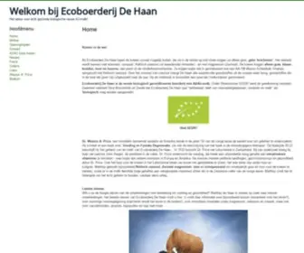 Ecoboerderij-Dehaan.nl(Ecoboerderij De Haan) Screenshot
