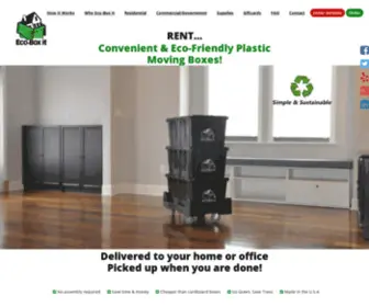 Ecoboxit.com(Plastic Moving Boxes Baltimore) Screenshot