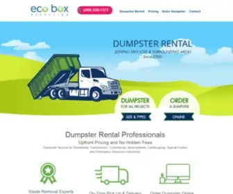 Ecoboxrecycling.com(ECO BOX Recycling) Screenshot