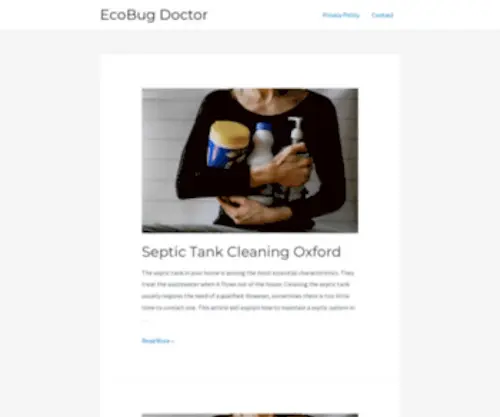 Ecobugdoctor.com(Eco Bug Doctor) Screenshot