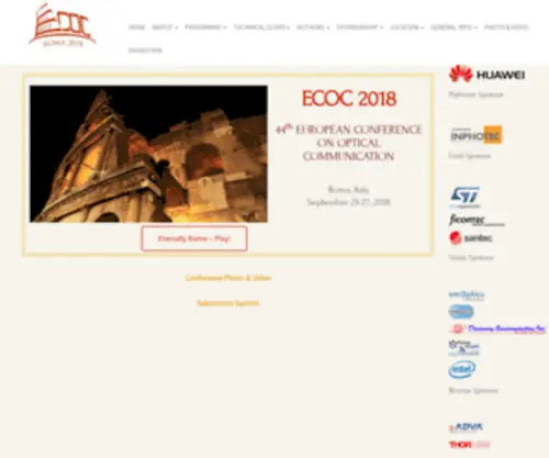 Ecoc2018.org(Ecoc 2018) Screenshot