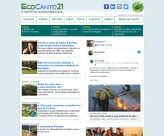 Ecocanto21.com.br(O Canto da Sustentabilidade) Screenshot