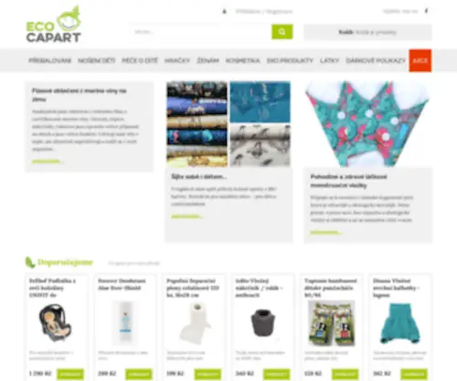 Ecocapart.cz(Obchod pro těhotné a maminky) Screenshot