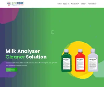 Ecocaretech.com(Milk Analyzer Cleaner) Screenshot