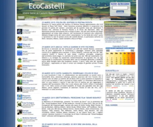 Ecocastelli.it(Eco Castelli Romani) Screenshot