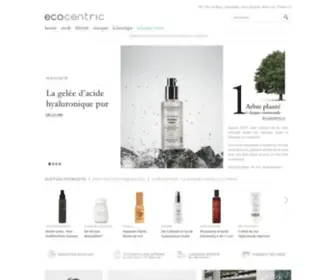 Ecocentric.fr(Concept-store en ligne dédié à la Cosmétique Naturelle et Beauté Bio) Screenshot