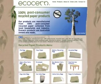 Ecocern.com(Recycled Copy Paper) Screenshot