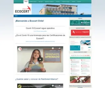 Ecocert.cl(Ecocert Chile S.A. – Certificación orgánica) Screenshot