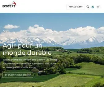 Ecocert.com(Handeln für eine nachhaltigere Welt) Screenshot