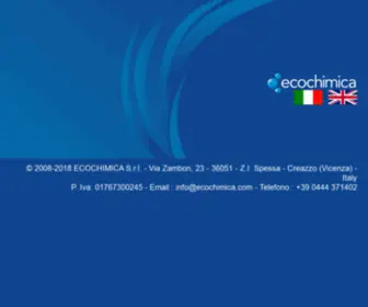 Ecochimica.com(Ecochimica S.r.l) Screenshot