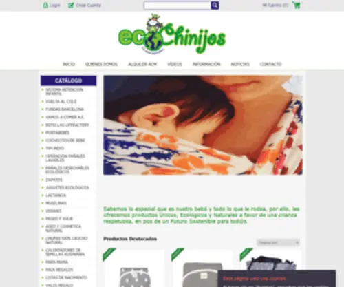 Ecochinijos.com(Fulares portabebés) Screenshot