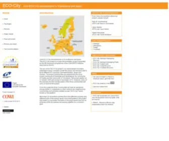 Ecocity-Project.eu(The aim of the "eco) Screenshot