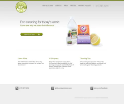 Ecocleanboston.com(EcoClean) Screenshot
