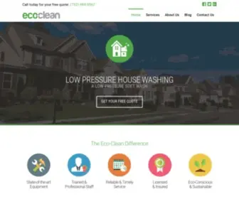 Ecocleannj.com(New Jersey Power Washing & Trash Bin Cleaning Services) Screenshot