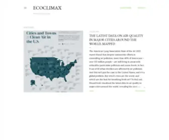 Ecoclimax.com(Environment) Screenshot