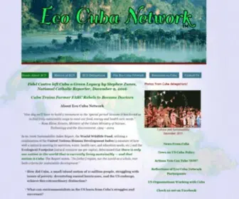 Ecocubanetwork.net(Eco cuba network) Screenshot