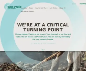 Ecocyclesolutionshub.org(Zero Waste) Screenshot