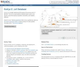Ecocyc.org(Encyclopedia of E) Screenshot