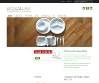Ecodallas.com(Compostable Tableware) Screenshot