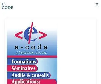 Ecodeafrique.com(E-code) Screenshot