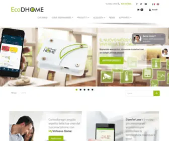 Ecodhome.com(EcoDHOME domotica wireless ecosostenibile per il risparmio energetico) Screenshot
