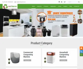 Ecodisposer.com(Food Waste Disposer & Composting Machine Manufactures) Screenshot