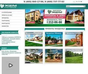 Ecodolie.ru(Экодолье) Screenshot