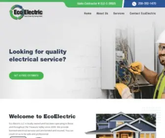 Ecoelectricid.com(Boise Idaho Electrician Serving Boise and Meridian) Screenshot