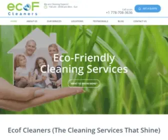 Ecofcleaners.com(EcoF Cleaners Ltd) Screenshot