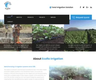 Ecofloindia.com(One of the best drip irrigation company in India) Screenshot