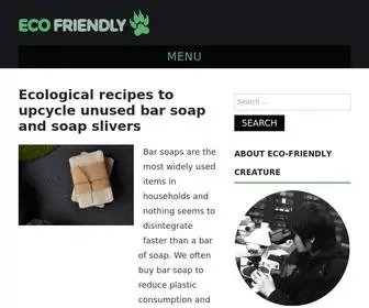 Ecofriendlycreature.com(How to live a modern life in an eco) Screenshot