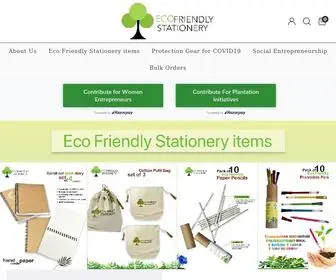 Ecofriendlystationery.com(Buy Eco Friendly Products Online in India) Screenshot