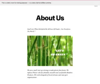 Ecofrndz.com(About Us) Screenshot