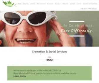 Ecofuneral.ca(Funeral planning) Screenshot