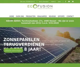 Ecofusion.be(Energie voor de toekomst) Screenshot