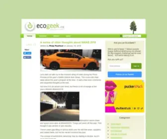 Ecogeek.org(Brains for the Earth) Screenshot