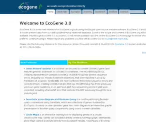 Ecogene.org(Ecogene) Screenshot