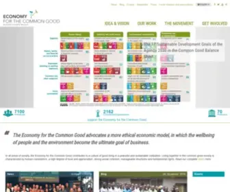 Ecogood.org(An economic model for the future) Screenshot