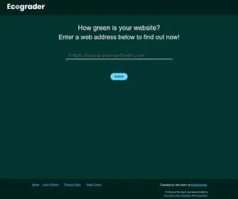 Ecograder.com(How green) Screenshot